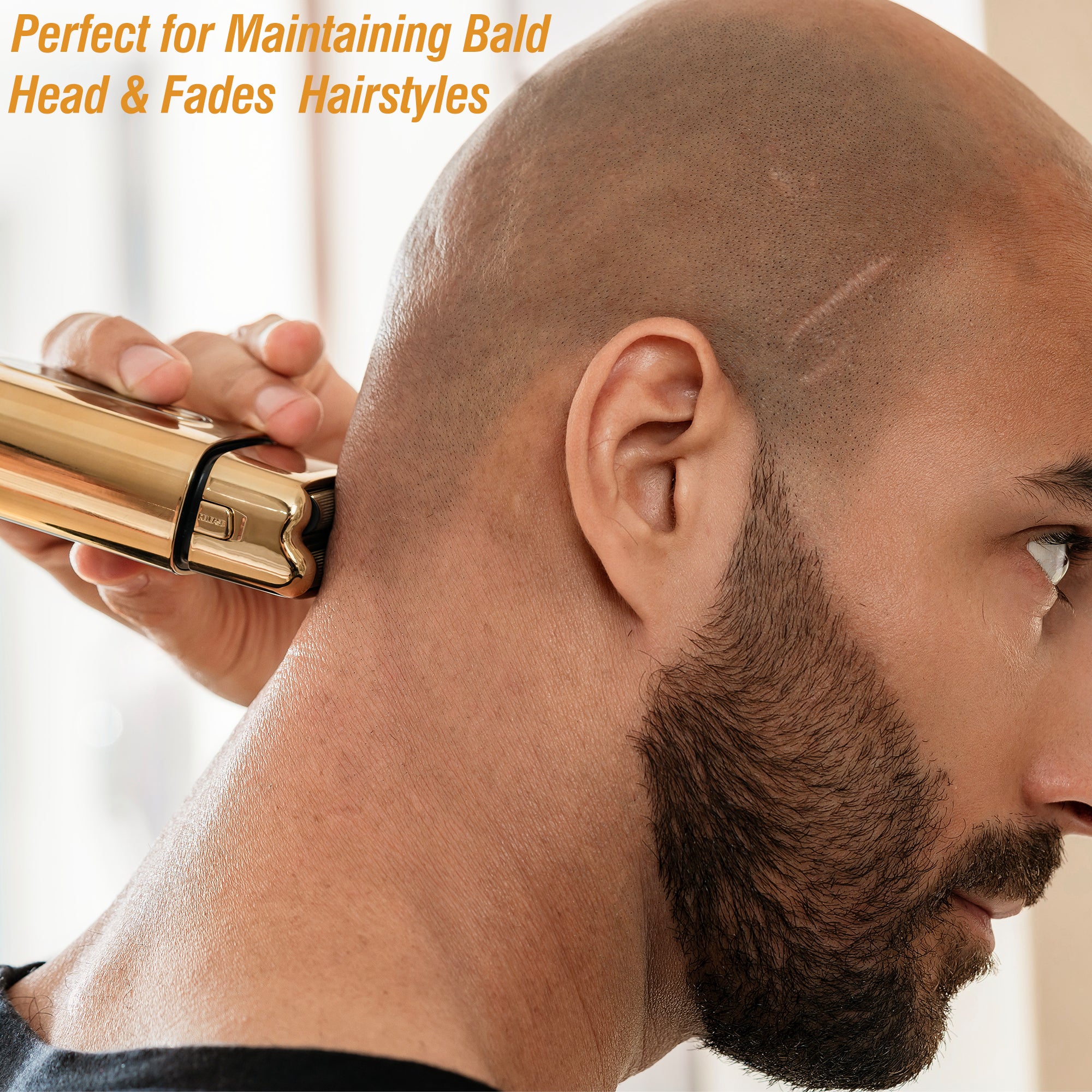 Electric Foil Shavers for Men Barbers - Dual Foils Shaver for Bald Head, Fades - Precise Face Razors for Clean Beard Stubble Shaving Type-C Rechargeable