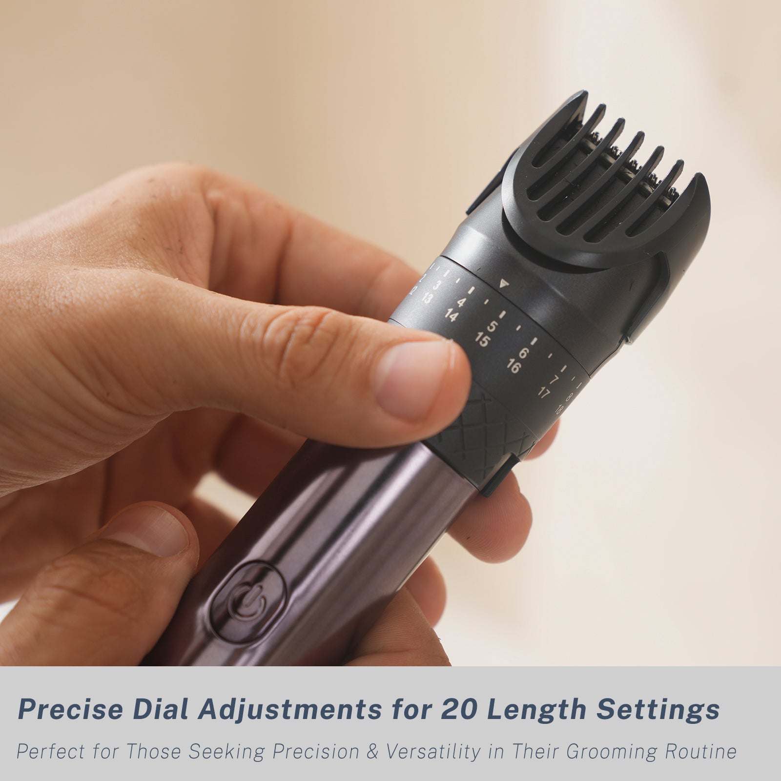 Beard Trimmer for Men with Foil Shavers, 5-in-1 Professional Hair Clippers Set with Adjustable Dial 20 Settings, Waterproof, USB-C Rechargeable Dock