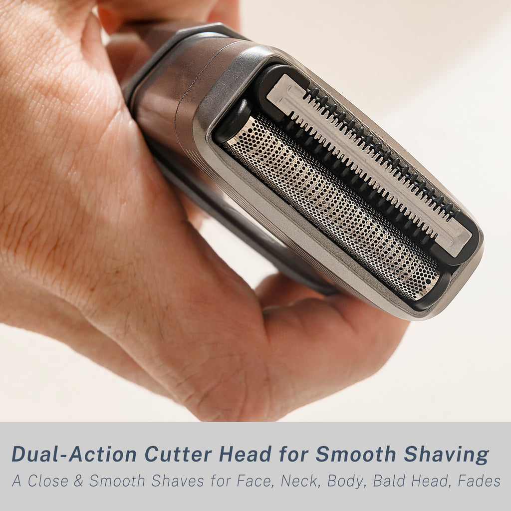 Travel Electric Razor for Men Face - Compact Electric Foil Shavers for Mens Bald Head - Small Portable Facial Shavers Waterproof, USB-C Rechargeable